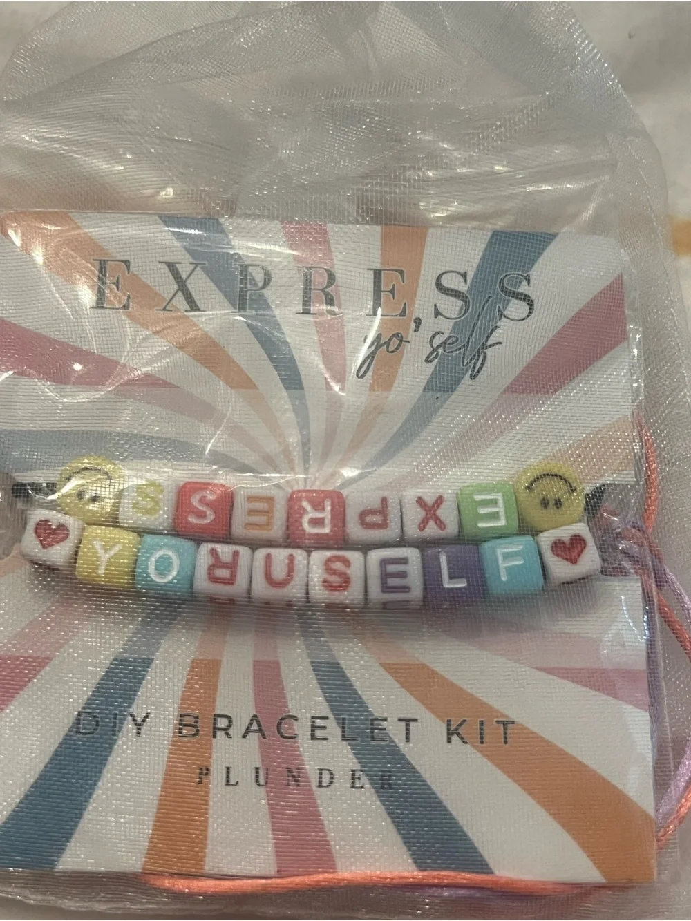 Express Pastel Multicolor 'EXPRESS YOURSELF' DIY Bracelet Kit